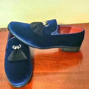 Jump 75 BLUE SUEDE SHOES SIZE 11 EUC NO ISSUES